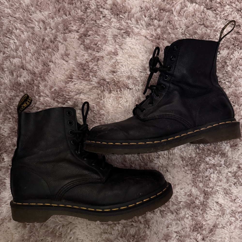 Doc Dr Marten 1460 Pascal Virginia Leather Lace Up Boots - Picture 4 of 6